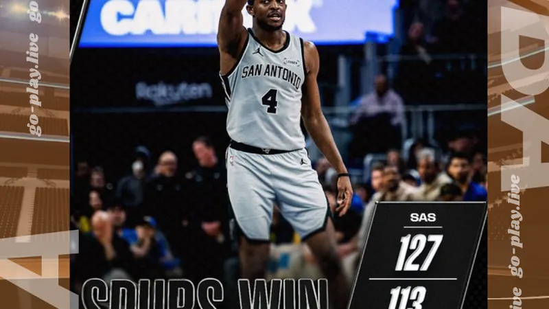 NBA｜溫班亞瑪開局直接接管！馬刺打爆勇士豪取10連勝