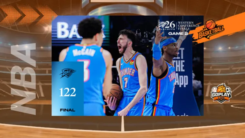 NBA｜雷霆122比113擊退馬刺 系列賽戰平