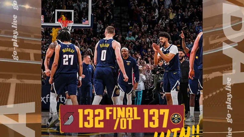 NBA｜約基奇大三元救命！金塊延長賽逆轉拓荒者