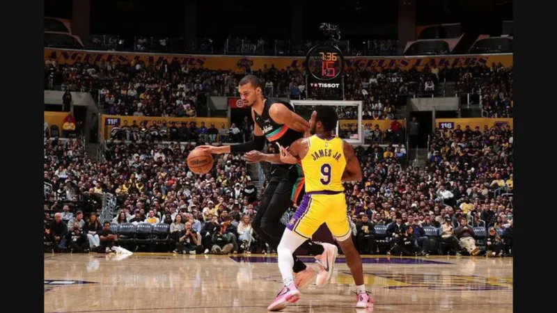 NBA｜炸裂，文班亞馬對湖人半場17投12中砍下37分
